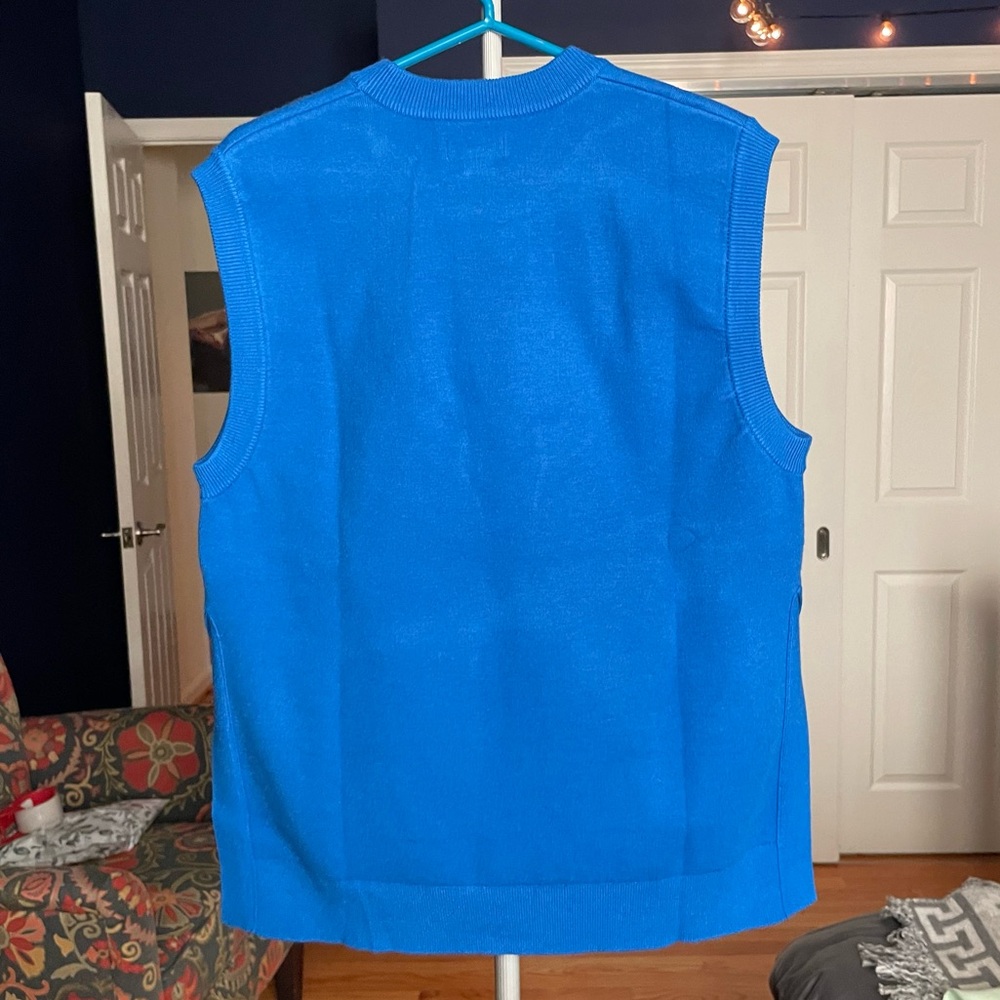 NWOT Urban Revivo Cobalt Knitted Vest - Picture 8 of 16